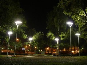 Уличное освещение с led-projectru