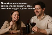 Тёмный шоколад и вино