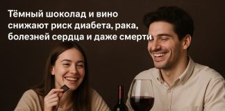 Тёмный шоколад и вино