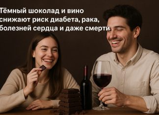Тёмный шоколад и вино