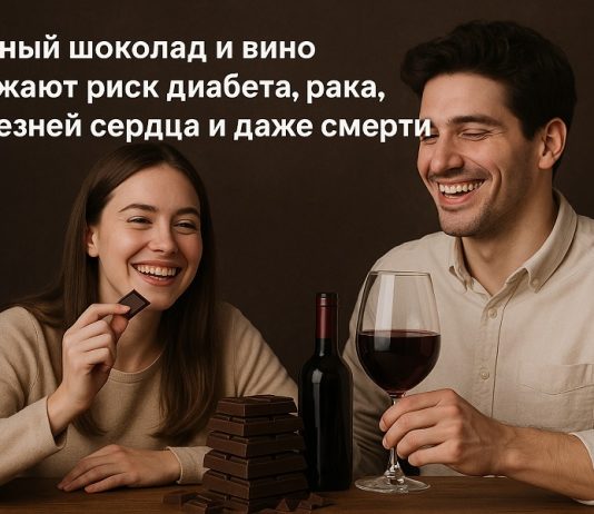 Тёмный шоколад и вино
