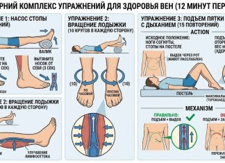 Вечерний комплекс упражнений для здоровья вен